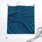 Blue Tropical Hawaii Hawaiian Fan Palm Trees Paradise Zebra Stripes Beach House Palms Summer Coastal Custom Removable Wallpaper by Spoonflower Peel & Stick Wallpaper 2FT Wide